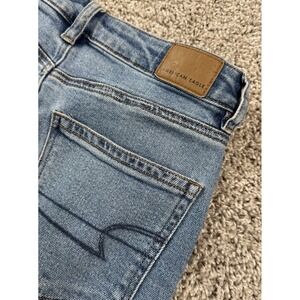 American Eagle Mom‎ Jean Medium Wash Denim Casual Womens 0 Regular